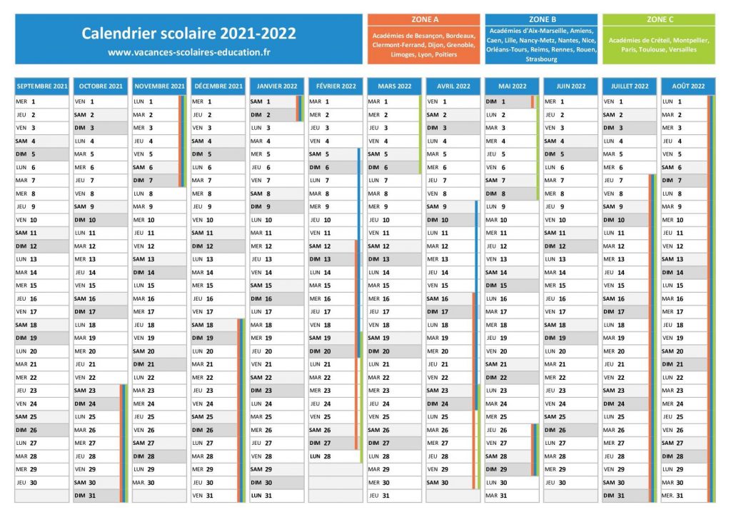 Vacances scolaires Espagne