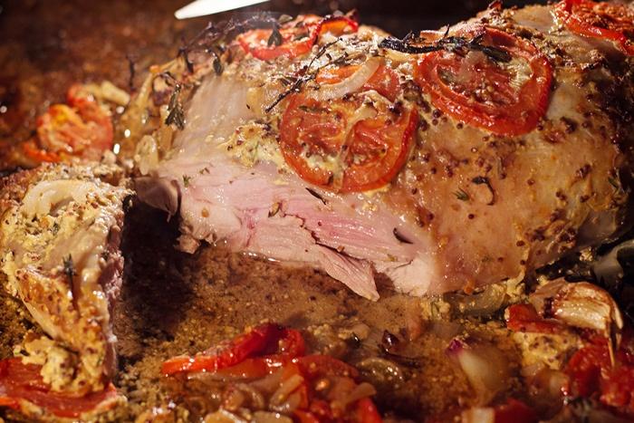 Cuisse de dinde au four